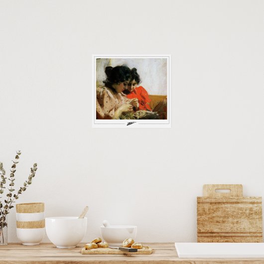 Anders Zorn Zedign Art Poster #330 (Keuken)