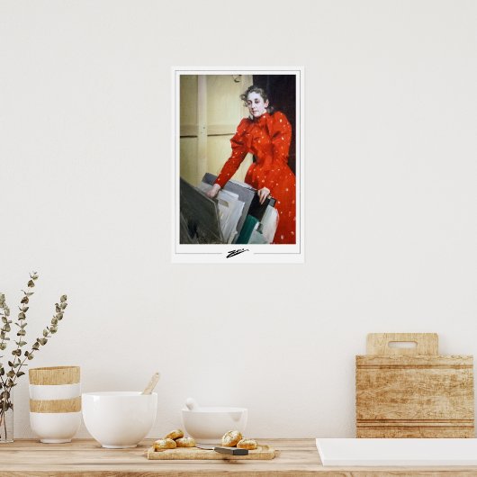 Anders Zorn Zedign Art Poster #363 (Keuken)