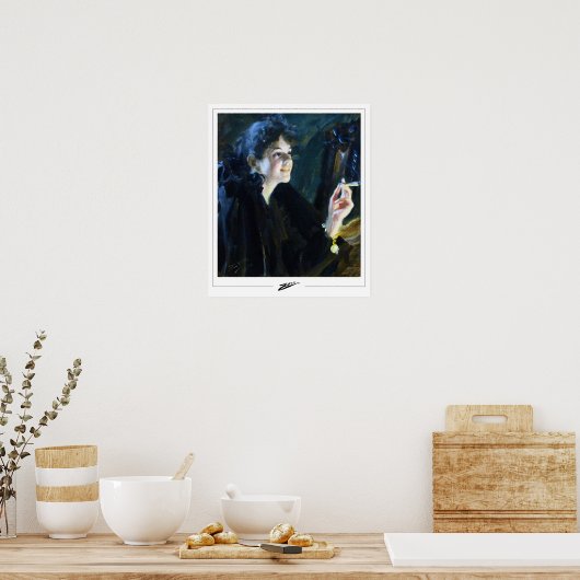 Anders Zorn Zedign Art Poster #85 (Keuken)