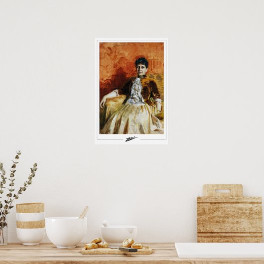 Anders Zorn Zedign Art Poster #89 (Keuken)