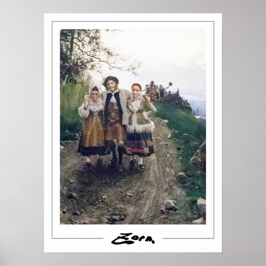 Anders Zorn Zedign Art Poster #93 (Voorkant)