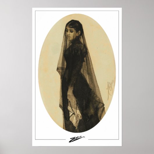 Anders Zorn Zedign Kunstposter #344 Poster (Voorkant)