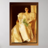 Anders Zorn's portret van mevrouw Eben Richards Poster (Voorkant)