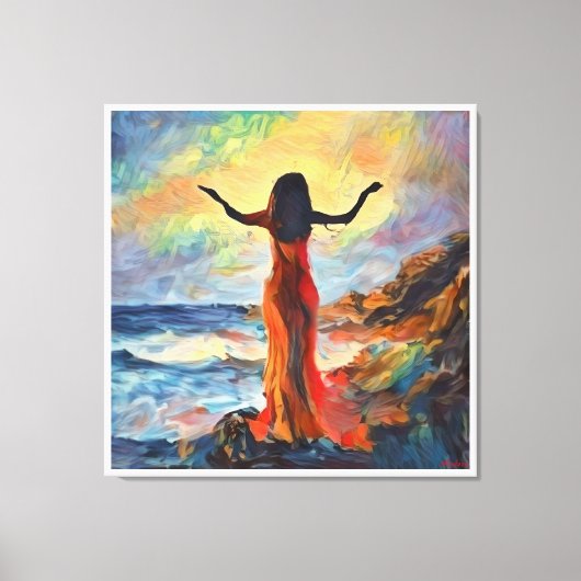 AndersArtistry"Ochtend Lof* Waterverf Canvas Afdruk (Voorkant)