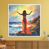 AndersArtistry"Ochtend Lof* Waterverf Canvas Afdruk (Insitu (Woonkamer))