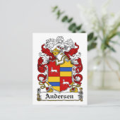 Andersen Family Crest Briefkaart (Staand voorkant)