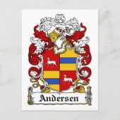 Andersen Family Crest Briefkaart (Voorkant)