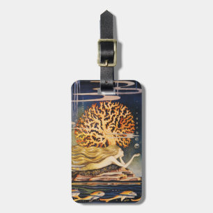 Andersen: Kleine Mermaid Tekening Bagagelabel