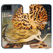 Andersen: Kleine Mermaid Tekening Incipio iPhone Portemonnee Hoesje (Agenda Open)