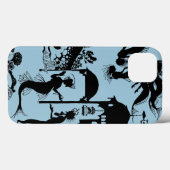 Andersen: Kleine Zeemeermin Silhouet Case-Mate iPhone Case (Achterkant (horizontaal))