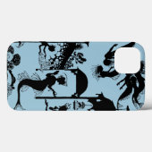 Andersen: Kleine Zeemeermin Silhouet Case-Mate iPhone Case (Achterkant (horizontaal))