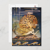 Andersen: Kleine Zeemeermin tekening Briefkaart (Voorkant / Achterkant)