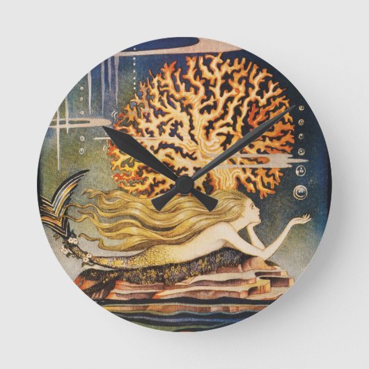 Andersen: Kleine Zeemeermin tekening Ronde Klok (Voorkant)