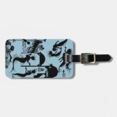 Andersen: Little Mermaid Silhouette Bagagelabel (Voorkant horizontaal)