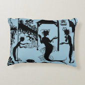 Andersen: Little Mermaid Silhouette Decoratief Kussen (Achterkant)