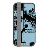Andersen: Little Mermaid Silhouette Incipio iPhone Portemonnee Hoesje (Agenda Achterkant)
