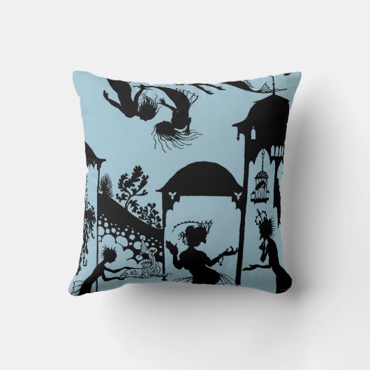 Andersen: Little Mermaid Silhouette Kussen (Achterkant)