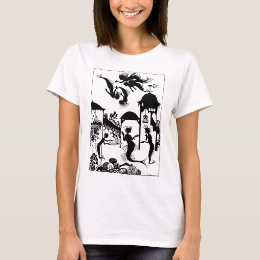 Andersen: Little Mermaid Silhouette T-shirt (Voorkant)