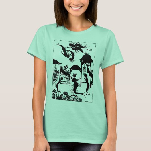 Andersen: Little Mermaid Silhouette T-shirt (Voorkant)