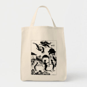 Andersen: Little Mermaid Silhouette Tote Bag