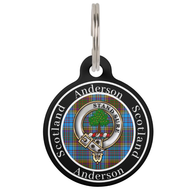 Anderson Badge & Tartan Personalized People ID Lab Huisdierpenning (Voorkant)