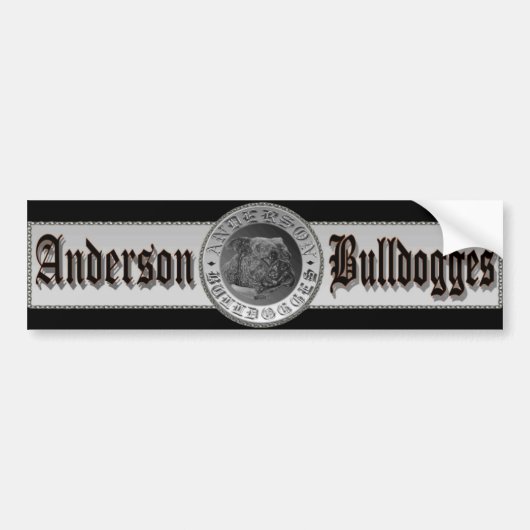 Anderson Bulldogges Bumpersticker (Voorkant)
