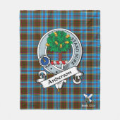 Anderson Clan Badge Scot Tartan Pset Fleece Deken (Voorkant)
