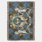 Anderson Clan Badge & Tartan Deken (Voorkant Verticaal)