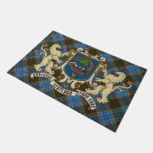 Anderson Clan Badge & Tartan Deurmat (Schuin)