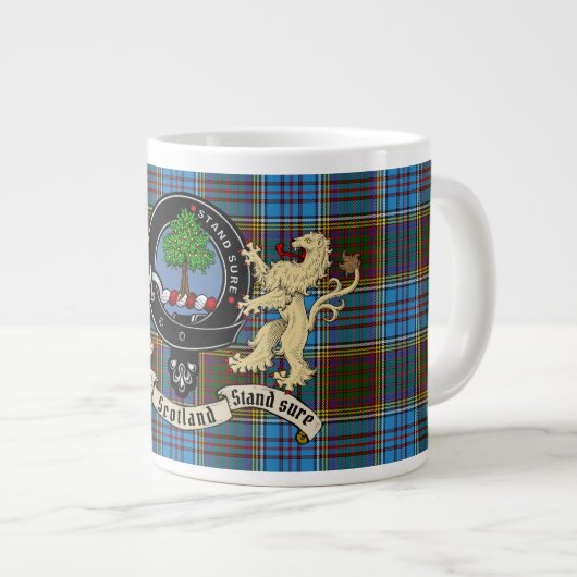 Anderson Clan Badge & Tartan Grote Koffiekop (Voorkant rechts)