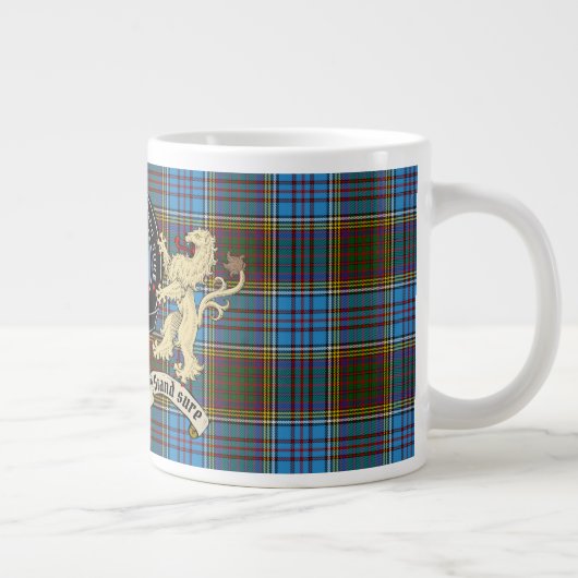 Anderson Clan Badge & Tartan Grote Koffiekop (Rechts)