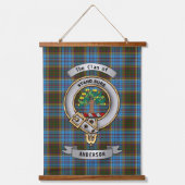 Anderson Clan Badge & Tartan Hangend Wandkleed (Voorkant)