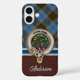 Anderson Clan Badge & Tartan iPhone / iPad hoesje