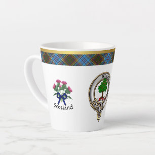 Anderson Clan Badge & Tartan Latte Mok
