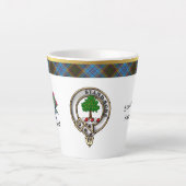 Anderson Clan Badge & Tartan Latte Mok (Voorkant)