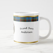 Anderson Clan Badge Tartan & Motto Grote Koffiekop (Rechts)