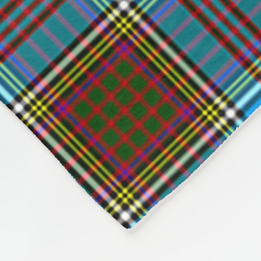 Anderson Clan Badge Tartan Pset Fleece Deken (Hoek)