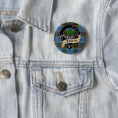 Anderson Clan Badge & Tartan Ronde Button 5,7 Cm (In situ)
