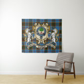 Anderson Clan Badge & Tartan Tapestry Wandkleed (In Situ (horizontaal))