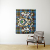 Anderson Clan Badge & Tartan Tapestry Wandkleed (In situ)