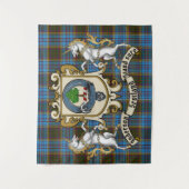 Anderson Clan Badge & Tartan Tapestry Wandkleed (Voorkant)
