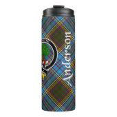 Anderson Clan Badge & Tartan Thermosbeker (Voorkant)