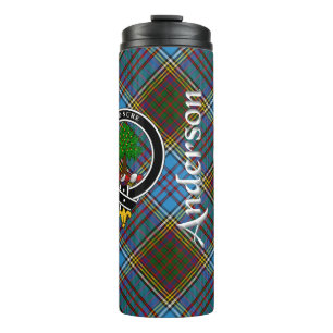 Anderson Clan Badge & Tartan Thermosbeker