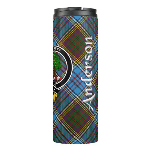 Anderson Clan Badge & Tartan Thermosbeker (Achterkant)