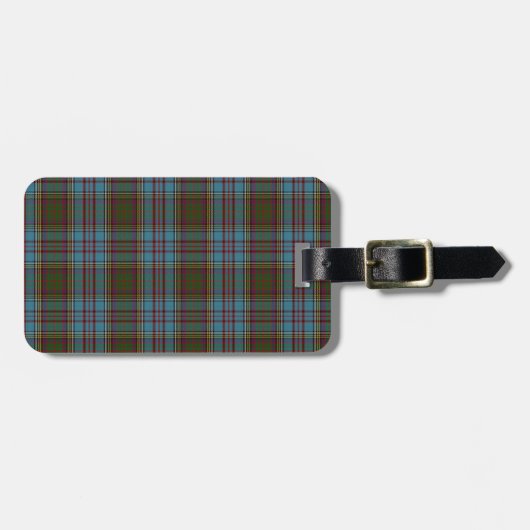 Anderson Clan familie Tartan Bagagelabel (Voorkant horizontaal)