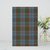 Anderson Clan familie Tartan Briefpapier (Staand voorkant)