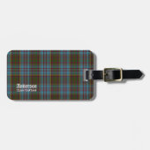 Anderson Clan familie Tartan (met naam) Bagagelabel (Voorkant horizontaal)
