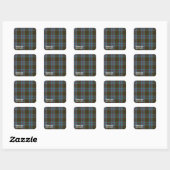 Anderson Clan Family Tartan (met naam) Vierkante Sticker (Vel)