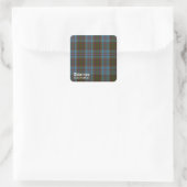 Anderson Clan Family Tartan (met naam) Vierkante Sticker (Tas)