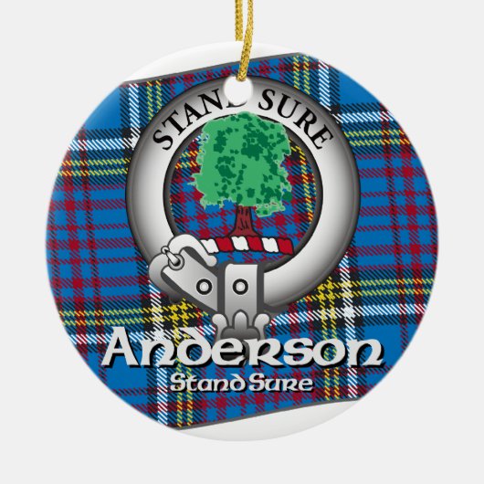 Anderson Clan Keramisch Ornament (Voorkant)